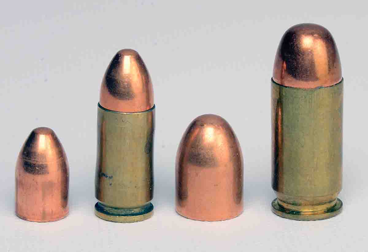 Mike settled on 115- and 230-grain FMJ bullets from Zero Bullet Company for 9mm Luger and .45 Auto loads.